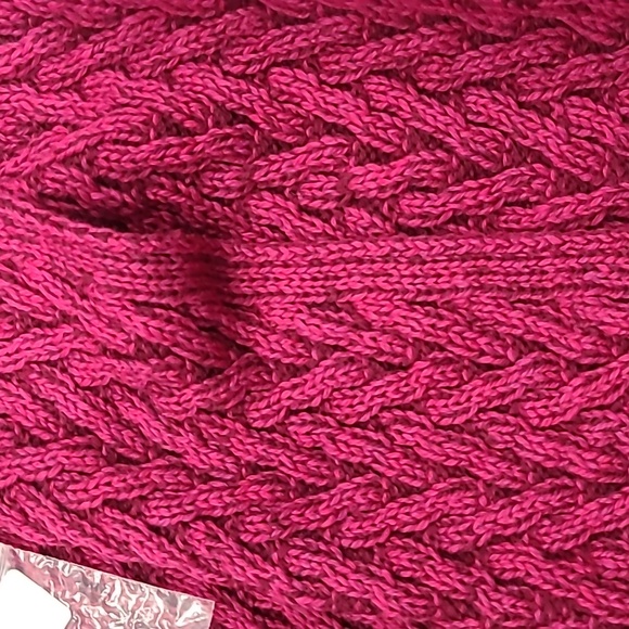 Aran Crafts Hooded Cardigan - Deep Purple - Picture 5 of 5